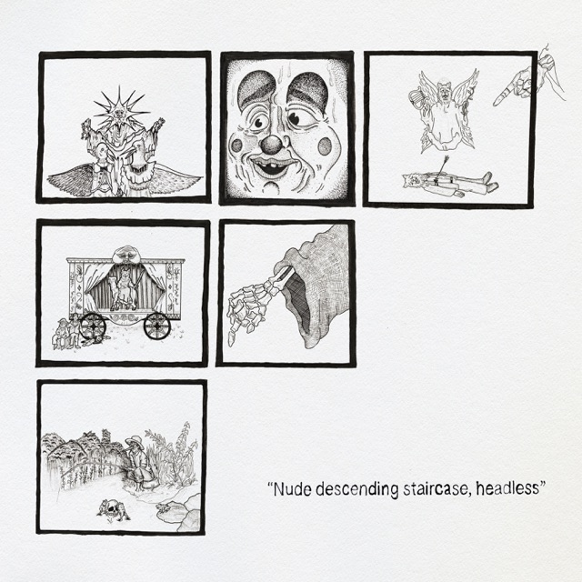 Nude descending staircase headless by Teen Suicide
